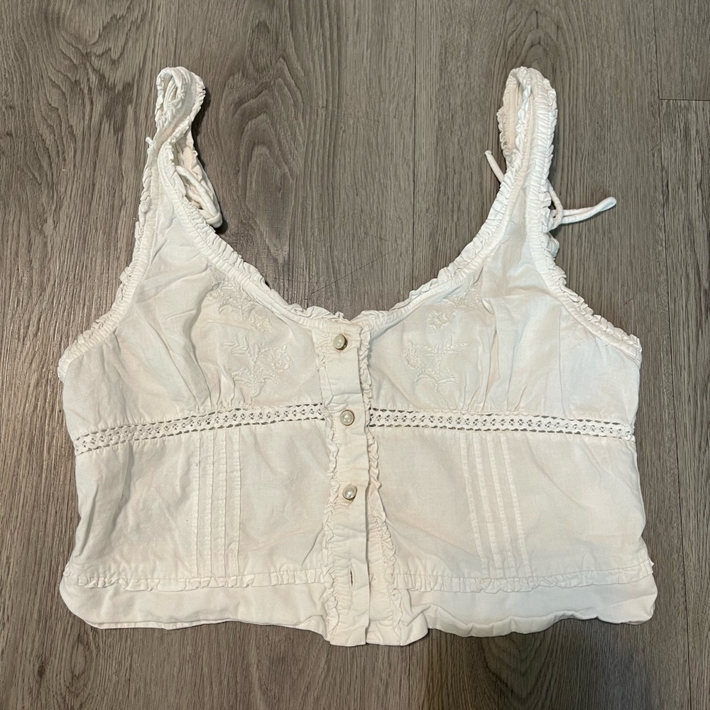 Free people Kerry Broderie button down tank - Picture 4 of 9